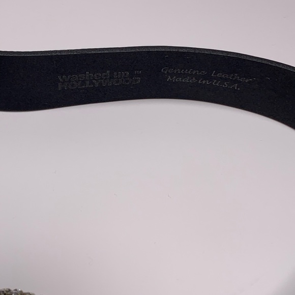 Chrome Angel Swarovski Crystal Skull Belt (Rare) - Picture 8 of 9